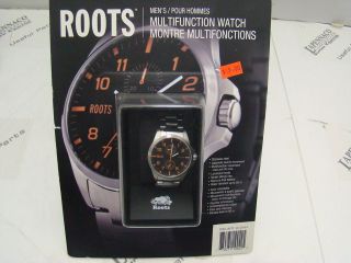 NEW Roots Mens Multifunction Watch (Orange)