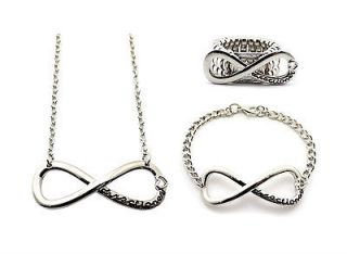 ONE DIRECTION 1D INFINITY DI RECTIONER BRACELET & NECKLACE & RING SET