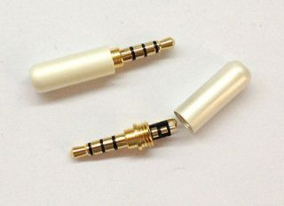 5mm 4 Pole Male Repair headphone Jack Plug Metal Audio Soldering