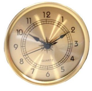 Nautical Style Clock Insert Movement with Gold Dial (WIC 236G