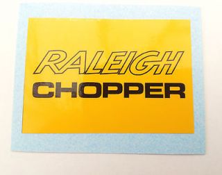 Raleigh Chopper Mk2 seat back decal