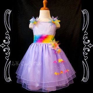 Girls Baby Princess Wedding Pageant Dresses NEW Purple 2,3,4,5,6 years