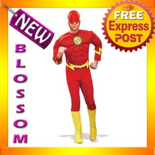 C183 The Flash Muscle Chest Justice League DC Comics Halloween Adult