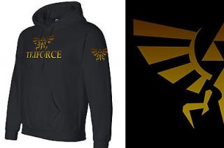 the Legend of Zelda Triforce in Gold logo Unisex Hoodie, Sweatshirt