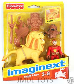 Imaginext CASTLE KNIGHT & LION FIGURE 2 PACK with LUNGING ACTION NEW