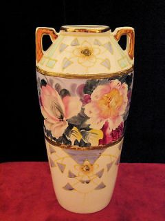 Royal Nippon Nishiki Vase  2 Avail  Art Nouveau/Deco   Moriage   circa