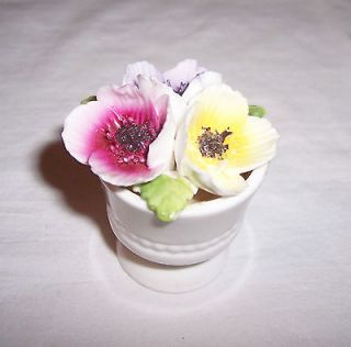 Vintage Fine Bone China Crown Staffordshire England Flower Bouquet Pot