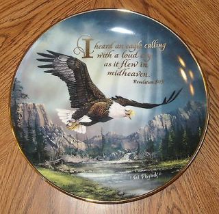 Franklin Mint Royal Doulton I Heard an Eagle Calling Plate by Ted
