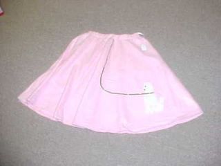 PINK POODLE SKIRT Sequined GOLD Leash ELASTIC Waist 23 27 NEW