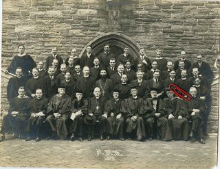 Antique Photo   Group of Clergy Men, Robes   1928   Philadelphia