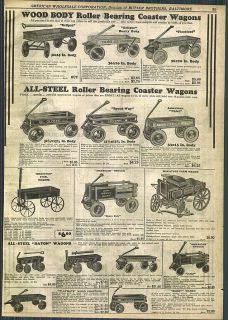 1930 AD Coaster Wagons Eclipse Heavy Duty Fleetfoot Daton American