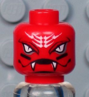 A305 NEW Lego Ninjago SNAPPA Minifig RED SNAKE HEAD w/FANGS Alien