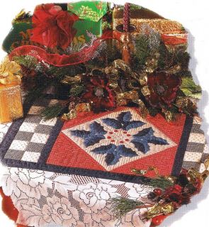 Holly Leaves Table Topper Creative Scrap Quilt Pattern Leaflet /w