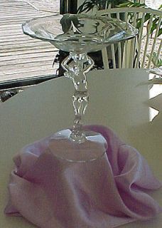 Vintage Cambridge Statuesque Crystal Compote