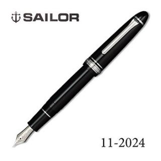 Sailor 1911 Silver Profit21 F (Fine) Large nib Black 21k fountain pen