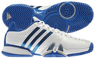 Adidas adiPower Barricade 7.0 Mens Tennis Shoe White/Prime Blue
