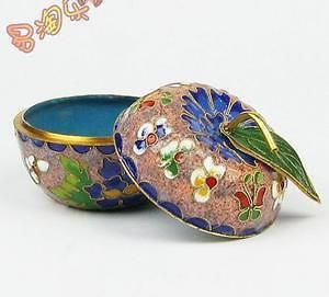 Stunning CLOISONNE Enamel with Colourful ORIENTAL FLOWERS Jewelry Box