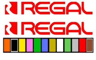 REGAL BOAT DECALS STICKERS *ANY SIZE OR COLOR AVAILABLE**