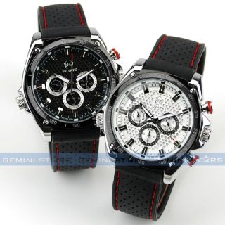 Trendy Accurate Date&Day Automatic Mechanical Rubber Outdoor Sport Men