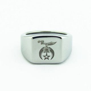 Shrine Stainless Steel Ring, Size 9, Style R19 2
