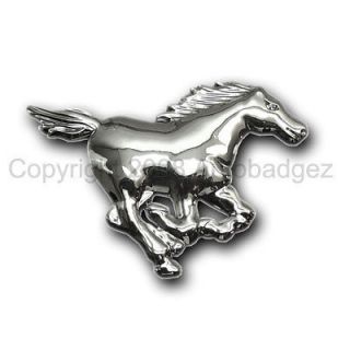 NEW ford mustang HORSES chrome badge emblem (HORSE) L and R