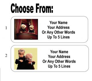 30 Statler and Waldorf Personalized Address Labels
