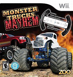 Newly listed Monster Trucks Mayhem (with Custom Wheel) (Wii, 2010)