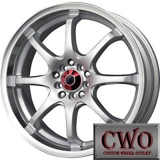 18 Silver Drag DR 55 Wheels Rims 5x100/5x114.3 5 Lug Eclipse Altima