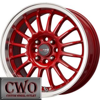 16 Red Drag DR 41 Wheels Rims 4x100/4x114.3 4 Lug Civic Integra Versa