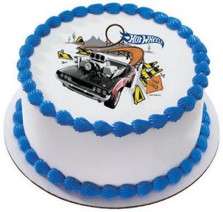 HOT WHEELS   BUSTIN OUT EDIBLE IMAGE CAKE/CUPCAKE/COOKIE TOPPER FREE
