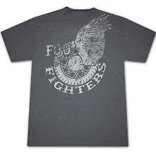 FOO FIGHTERS Gray Shirt WHEEL Logo many sizes grohl