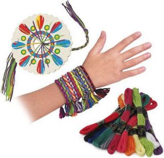 Cool Friendship Bracelet Party Pack Activity Skeins Cord Thread Wheel