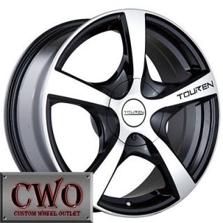 17 Black Touren TR9 Wheels Rims 5x100/5x114.3 5 Lug Mazda 3 6 WRX RSX