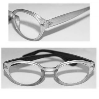 CHUNKY FUNKY HOT GEEK euro.readers READING GLASSES big SILVER