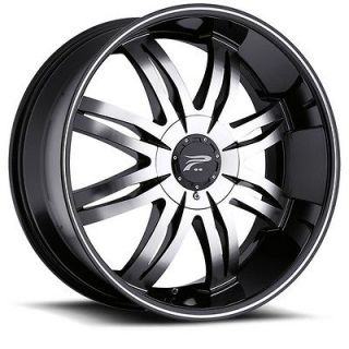22 inch 22x8.5 Platinum Diamonte black wheel rim 5x115 Challenger AWD