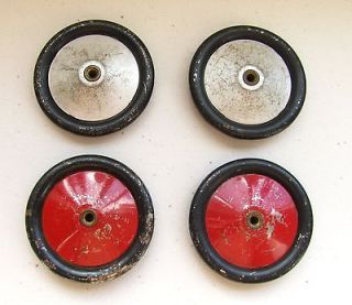 Set of 4 vintage Meccano wheels parts LAYBY AVAILABLE