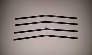 Jersey Hanger for Display Case   Black Plastic Rod with Hook   Lot of