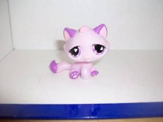 Littlest Pet Shop Pink and Purple Tabby Cat #576