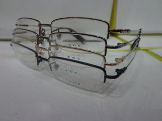 TITANIUM Half Rimless Frames TRANSITIONS UV400 Reading Glasses   All