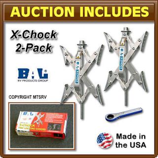 BAL X Chock 28012 Tire Locking Chock   Deluxe 2 Pack   Made in the USA