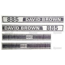 New David Brown 885 Selectamatic Hood Decal Set