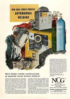 1957 NCG Cylinder Gas, Automanual Welding   Color Ad