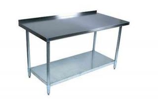 New Commercial Stainless Steel Work Prep Table 30 x 60 with 2