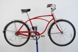 Vintage Used 1968 Schwinn Typhoon 2  Speed Red Cruiser Bicycle Made in