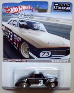 Black 1940 Ford Coupe Stockcar 2012 Hot Wheels Racing Diecast Model 1