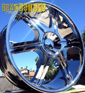 24 inch Wheels Rims Tires VW935 Chrome 6x135 Expedition 2007 2008