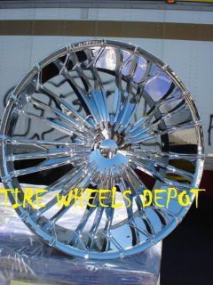 22 inch L999 Rims and Tires Cadillac Mustang Altima Maxima FWD Cars