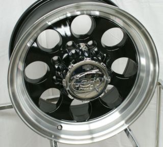 15 ion Wheels Rims Black Jimmy S10 Sonoma Blazer GMC