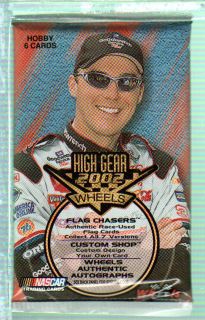 SEVEN 2002 WHEELS HIGH GEAR NASCAR RACING CARDS UNOPENED SEALED HOBBY