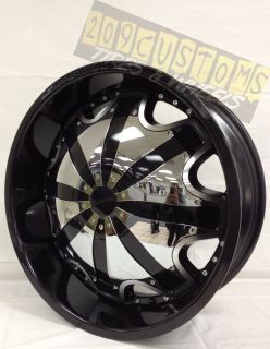 26 inch Rockstar Rims Wheels Tires RW130 5x120 Chevrolet Camaro 2010